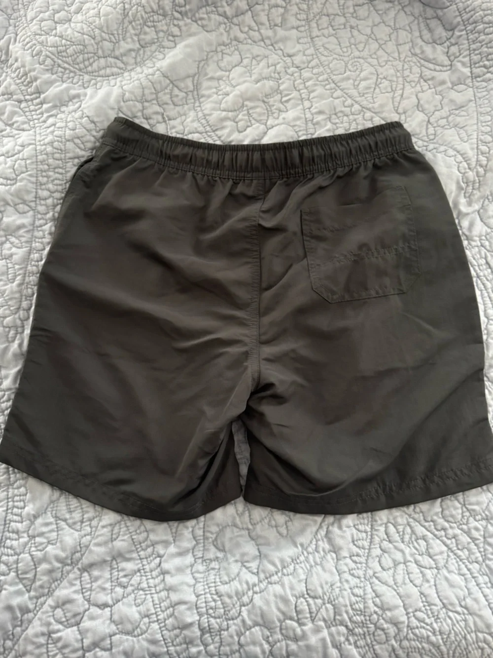 🔥3/$15 Cat & Jack boys dark grey pull on above knee shorts XL 14 quick dry